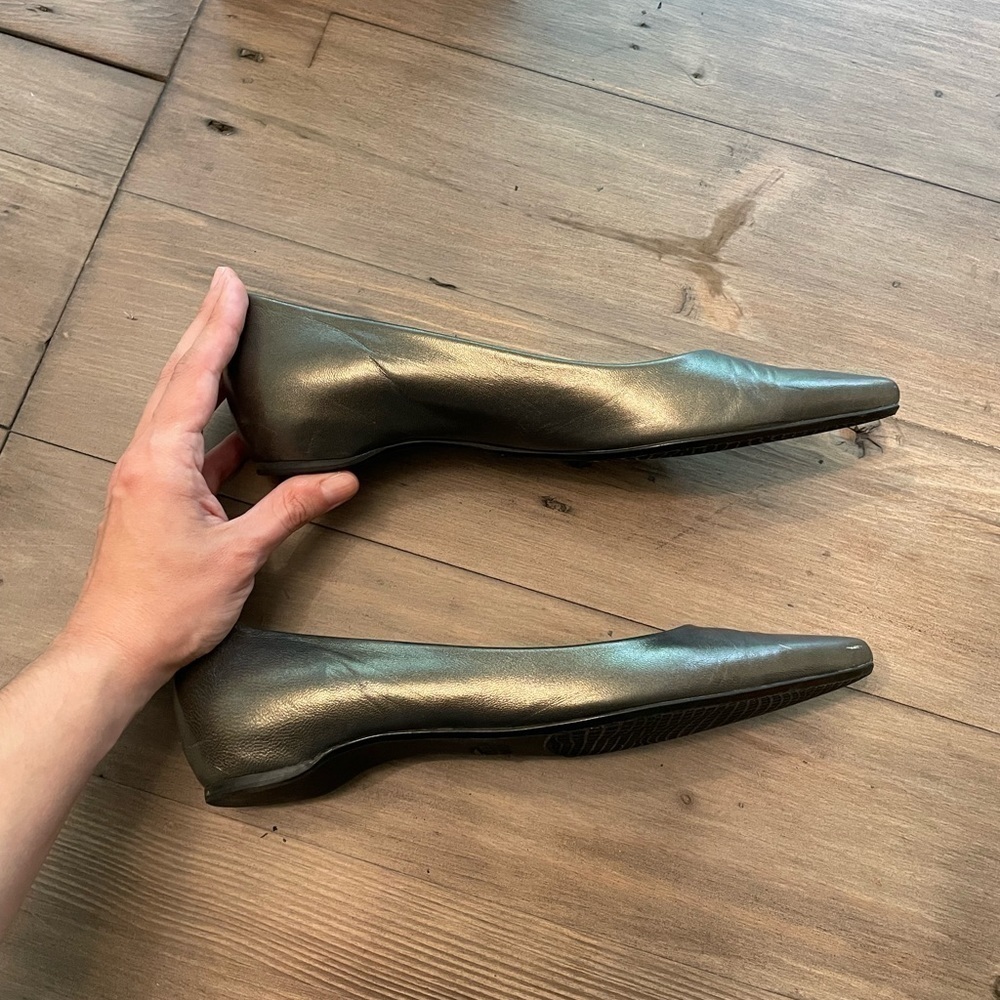 Stuart Weitzman Shirley Pointed Flats Night Glow - image 5